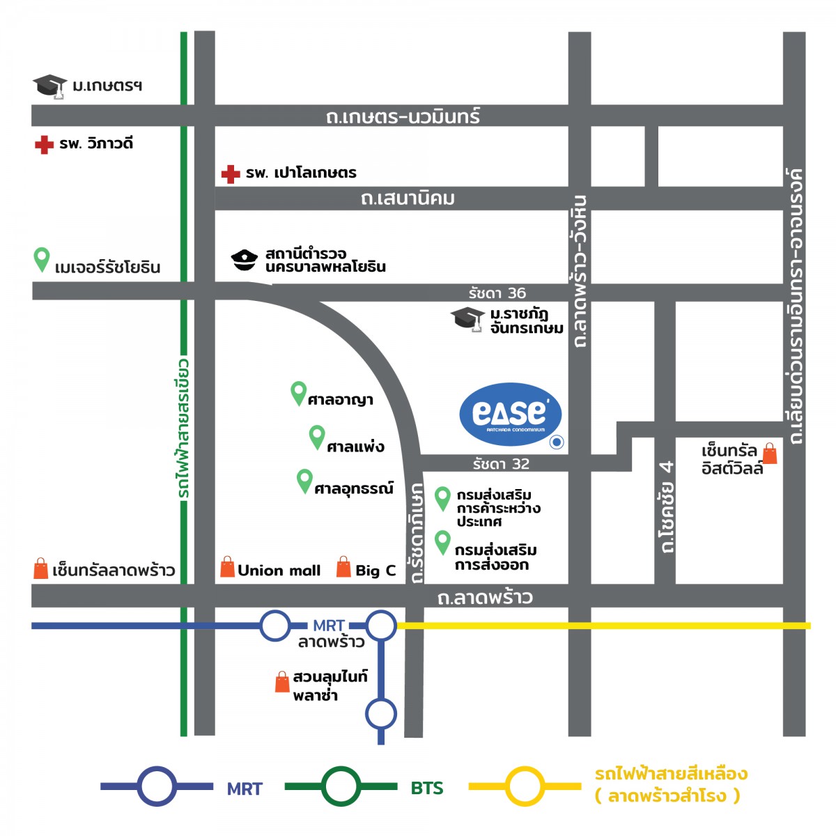คอนโดรัชดา ใกล้รถไฟฟ้า MRT ชิวิตอิสระใจกลางเมือง คุ้มค่าทุกตารางเมตร